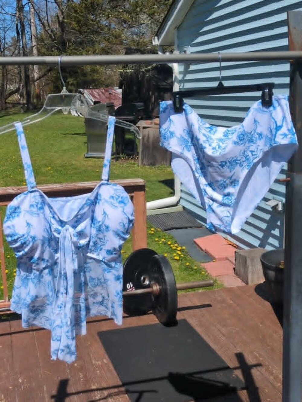 Plus 4XL Womens 2 Piece Swim Bathing Suit Angels Cherubs Beach Adjustable Straps